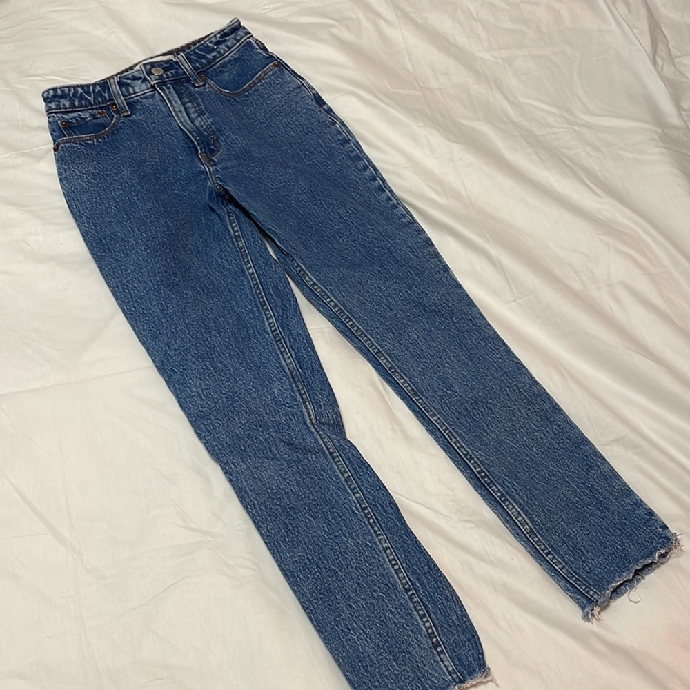 Abercrombie curve love skinny high rise jeans 24/00R